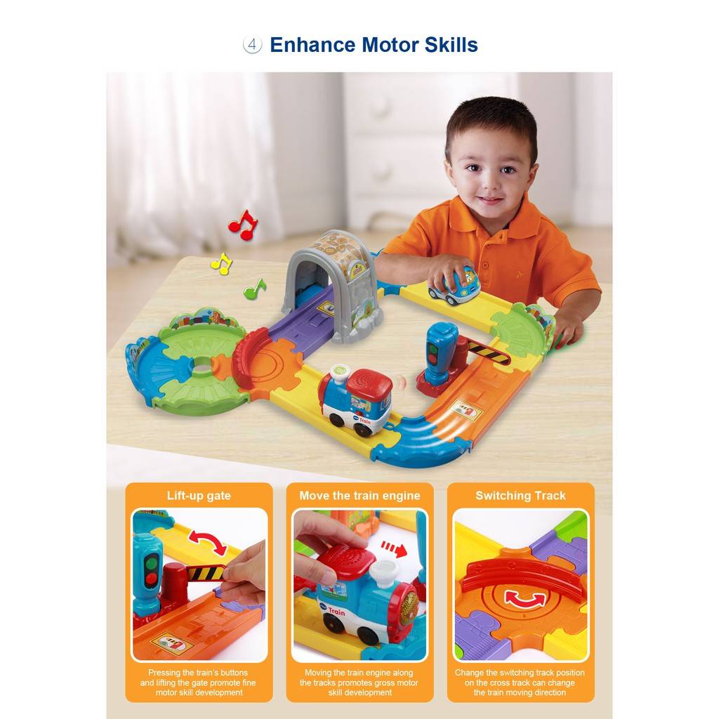 VTech Train Playset GoGoSmartWheels Choo Train Playset