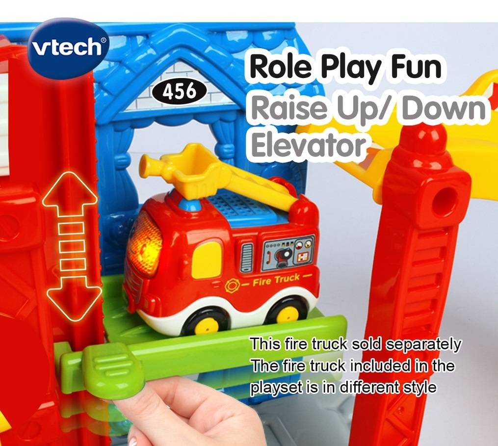 VTech GO! GO! SMART WHEELS Fire Station Vehicle Playset