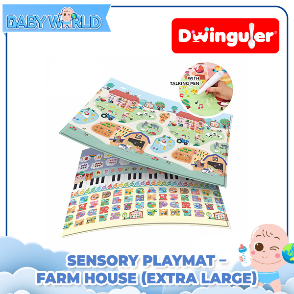 DWINGULER Sensory Playmat Farm House (Extra Large)